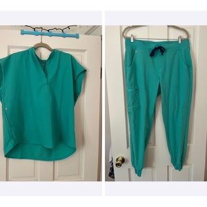 Limited Edition Surgical Green Figs scrub set